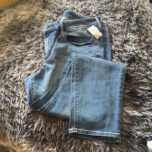 Old Navy Women's Light Blue power slim Straight-Leg Jeans 12 NWT
